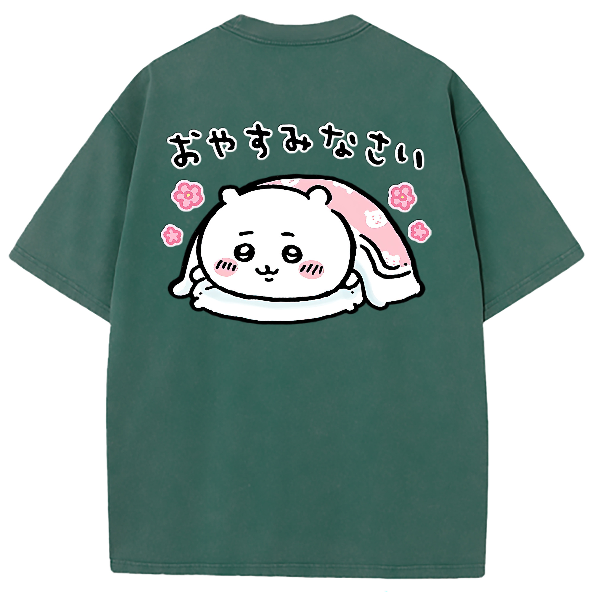 （画像用） ちいかわ ちいかわ Chii-kawa chiikawa 綿100% ヴィンテージ風 半袖Tシャツ（背面プリント）